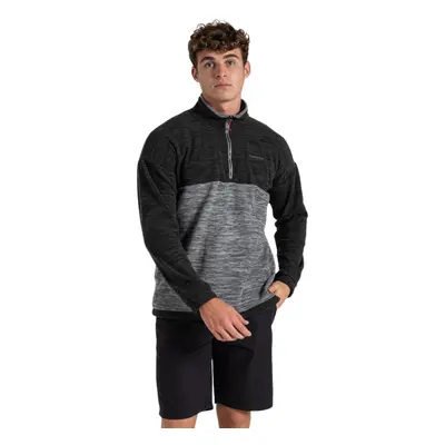 (M, Cloud Grey) Craghoppers Mens Esk Colour Block Melange Half Zip Fleece Top