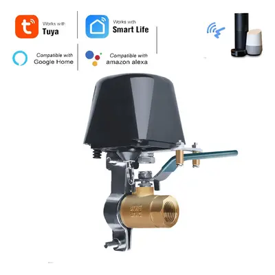 Smart Wifi Water Valve One Button Control Gas Controller Compatible Tuya Smart Life Alexa Google