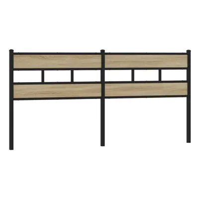 (sonoma oak, cm) vidaXL Headboard Bed Header Bed Headboard Brown Oak Steel and Engineered Wood