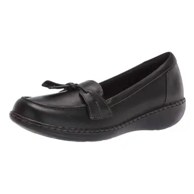 clarks Womens Ashland Bubble Slip-On Loafer Black N US