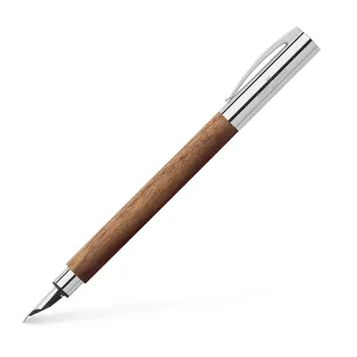 Faber- castell Ambition Walnut Wood F Fountain Pen