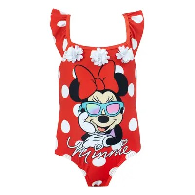 Disney Girls' Minnie Mouse Swimsuit Red Size 2T