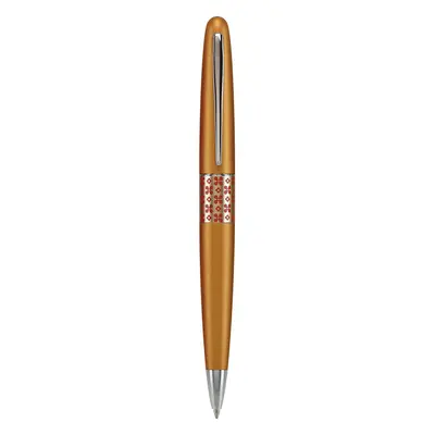 Pilot MR Retro Pop Collection Ballpoint Pen in Gift Box Orange Barrel with Flower Accent Medium 