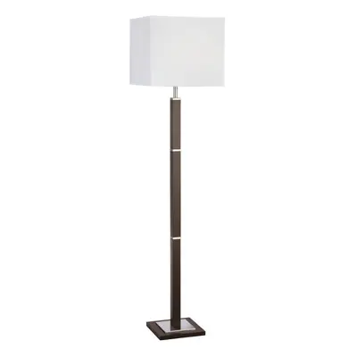 Searchlight Light Wood Silver Rectangular Free Standing Reading Floor Lamp New