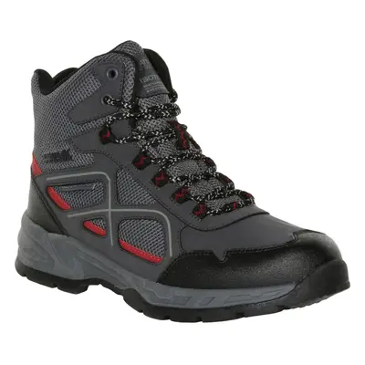 (12 UK, Ash/Rio Red) Regatta Mens Venture ISOTEX Waterproof Outdoor Walking Hiking Mid Rise Boot