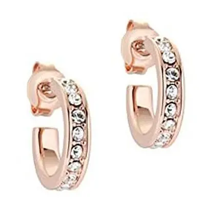 Ted Baker Seenita Nano Hoop Huggie Earrings - Gold, Rose Gold or Silver Tone Options (Rose Gold 