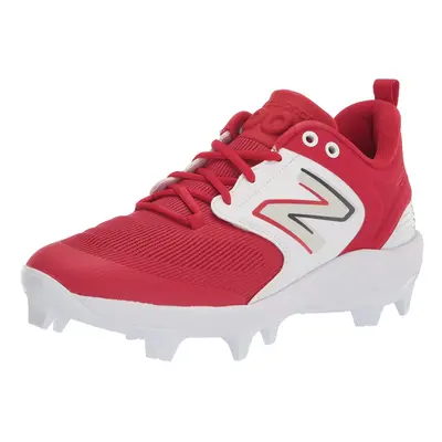 New Balance Men's Fresh Foam V6 Molded Baseball Shoe Red/White