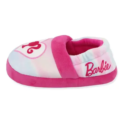 Barbie Rainbow Little Girls Plush Aline Slippers (Pink M US Littl