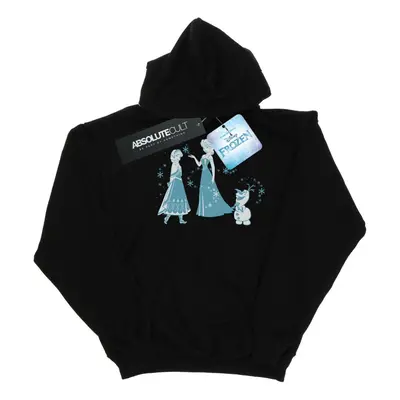 (M, Black) Disney Womens/Ladies Frozen Magic Snowflakes Hoodie