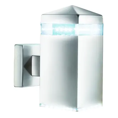 Led Outdoor Modern Satin Silver Wall Light IP44 Rated