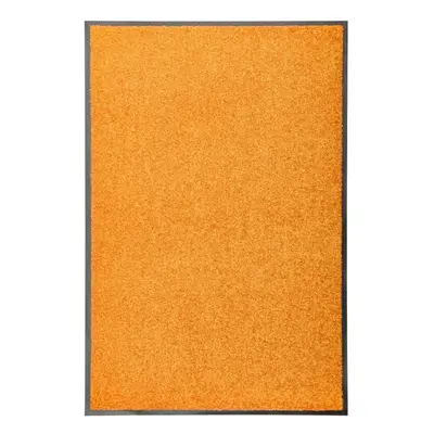 vidaXL Doormat Washable Orange Home Garden Barrier Entrance Rug for Front Door