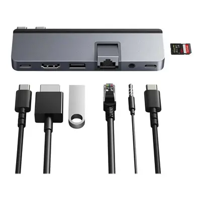 HyperDrive DUO Pro - Docking station - USB-C x - HDMI, USB4 - GigE - for Apple MacBook Air (Earl