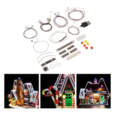 DIY LED Light String Kit Part For Lego House Model Building Gingerbread Flash