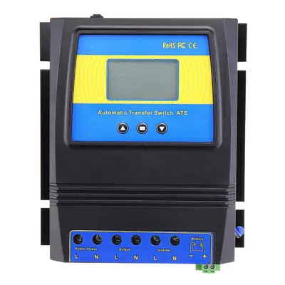 Automatic ATS Dual Power Transfer Switch Solar Charge Controller for Solar Wind System DC 12V 24