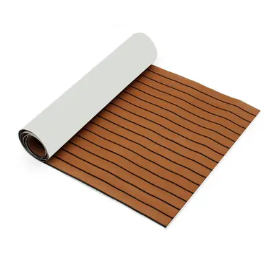 2700x900x6mm Adhesive Marine Flooring EVA Foam Boat Faux Teak Decking Yacht Carpet Sheet