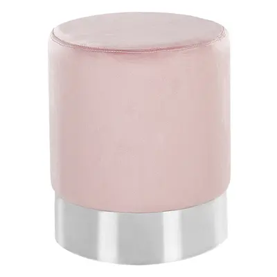 Pouffe BRIGITTE Pastel Pink Velvet