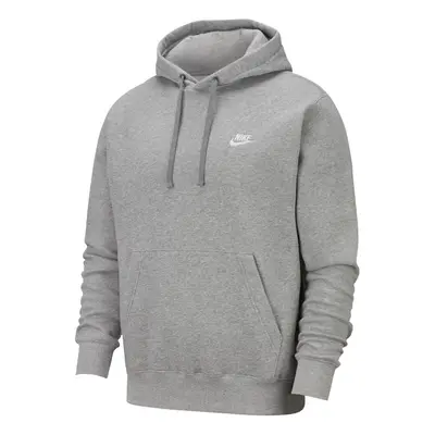 Nike Pull Over Hoodie Dark Grey Heather/Mattelic Silver/White Medium