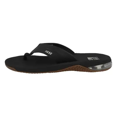 Reef mens Reef Anchor Flip Flop Black/Silver US