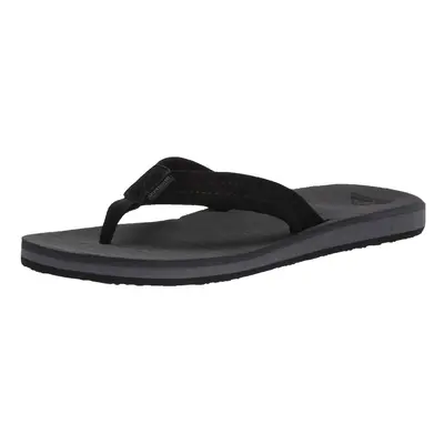 Quiksilver mens carver Suede Point Flip Flop Athletic Sandal grey