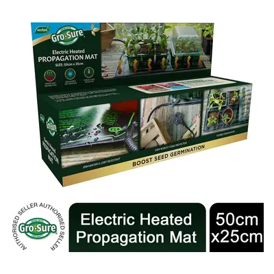 Gro-Sure Electric Heated Propagation Mat for Germination, 50cm x 25cm