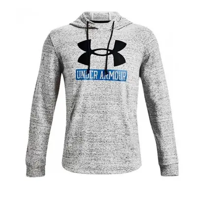 (M, Grey) Under Armour Rival Terry Logo Long Sleeve Mens Grey Hoodie 112 (UK )