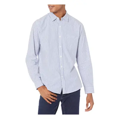 Amazon Essentials Men's Regular-Fit Long-Sleeve Casual Poplin Shirt W