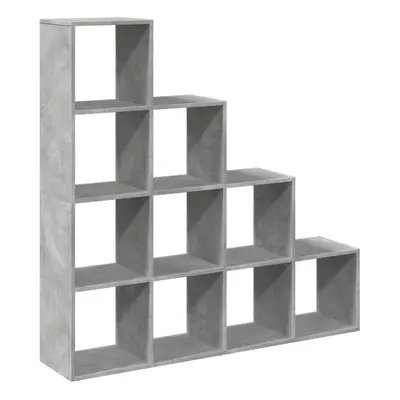 (concrete grey, 131,5 x x 131,5 cm) vidaXL Room Divider Bookcase Storage Shelf Book Rack Bookshe