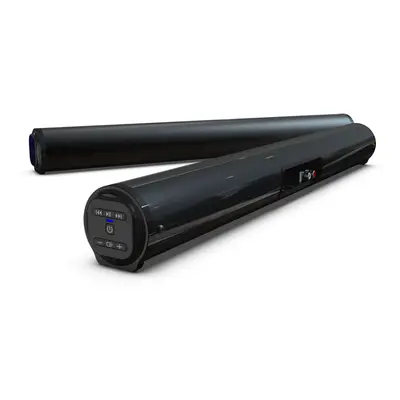 Bluetooth 5.0 Soundbar Sound Bar Stick Music Player Metal Cylindrical Remote Control Speakers