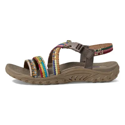 Skechers Women's Reggae-Sew Me-Boho Woven Strappy Slingback Sandal Ta