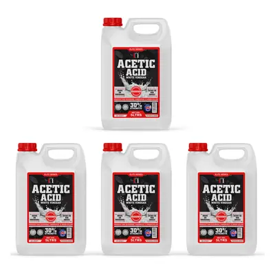 (20 Litres) Acetic Acid 30% Strong White Vinegar Litres