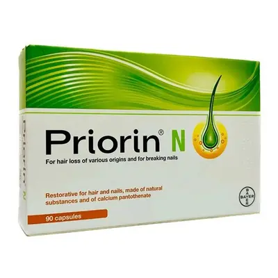 Priorin N Capsules With Natural Substances And Calcium Pantothenate For Hair Loss And Breaking N