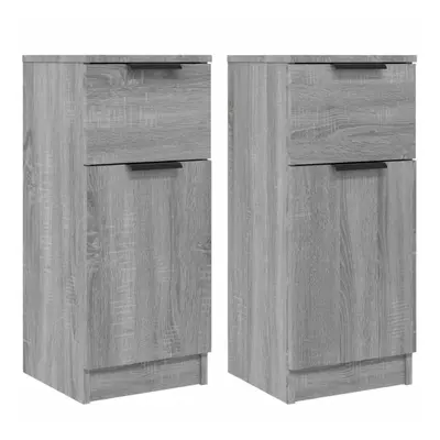 (Grey sonoma, 2) vidaXL Sideboard Cabinet Home Organiser Cupboard Side Cabinet Engineered Wood