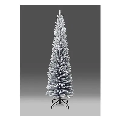 (6ft) Snow Flocked Slim Christmas Pencil Tree 4ft-8ft