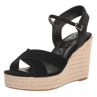 Calvin Klein Women's ELORY Wedge Sandal Black