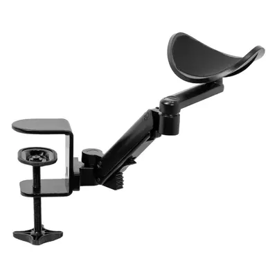 VIVO Universal Clamp-on Adjustable Armrest Desk Cradle Rotating Elbow Cushion Above Table Extens