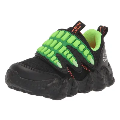 Skechers Kids Boy's Lil' Saurus-Claw Hunter Sneaker Black/Lime To