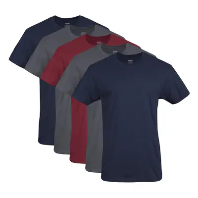 Gildan Men's Crew T-Shirts Multipack Style G1100 Navy/Charcoal/Card