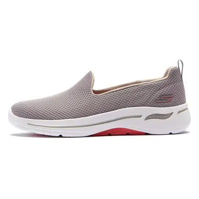 Skechers Women's Go Walk Arch Fit-Grateful Sneaker Taupe/Coral 7.5