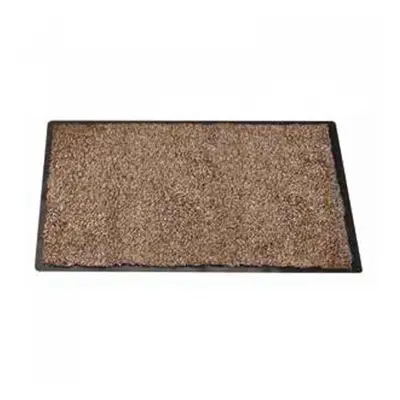 Highly absorbent Non Slip Framed Ulti-Mat Mocha Brown 100x70cm