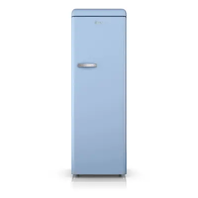 Swan SR11050BLN Retro Slimline Tall Lardwe Fridge 337L in Blue