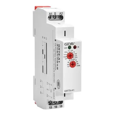 (AC/DC12-240V, A2) Single Function Din Rail Time Relay Industrial Control Auto Timer Relays Time