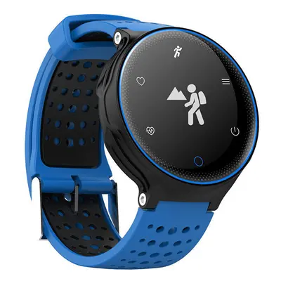 (Blue) 2.5D Mirror Waterproof Smart Watch Multiple Sports Modes Bracelet Fitness Tracker