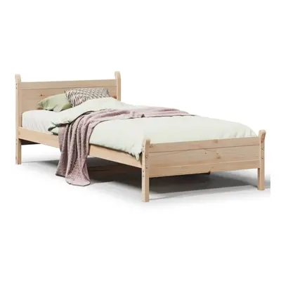 (natural, x cm) vidaXL Bed Frame without Mattress Bed Base Bedstead Solid Wood Pine