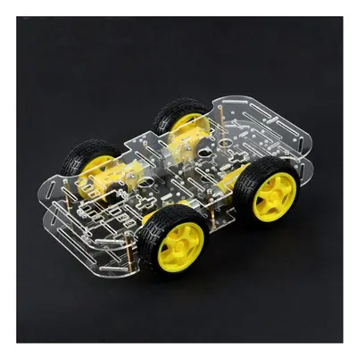 DIY 4WD Smart Robot Car Double-Deck Chassis Kit with Speed Encoder