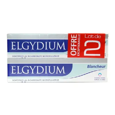 Elgydium Whitening Toothpaste with Bicarbonate Lot De 2x75 Ml