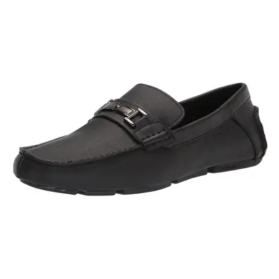 Calvin Klein Men's Magnus Driving Style Loafer Black Weave Emboss