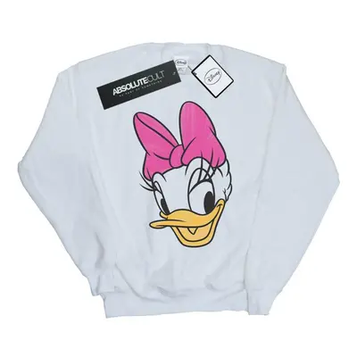 (3XL, White) Disney Mens Daisy Duck Head Painted Sweatshirt