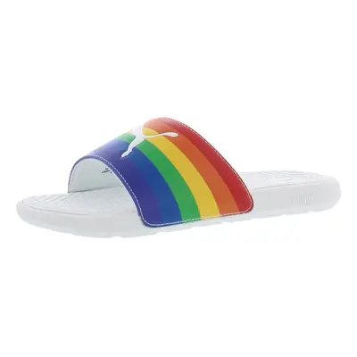 PUMA Kids Boys Cool Cat Rainbow Ii Bx Slide Sandals Casual - White Mul