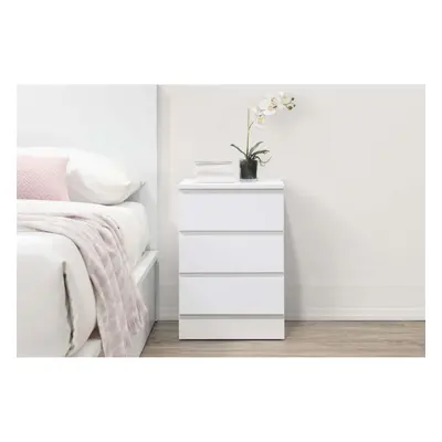 Bedside Drawer Cabinet White Birlea Oslo Nightstand Side Table