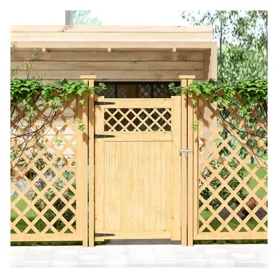 Garden Gate Outdoor Door Wooden Fence Gate with Latch H cm